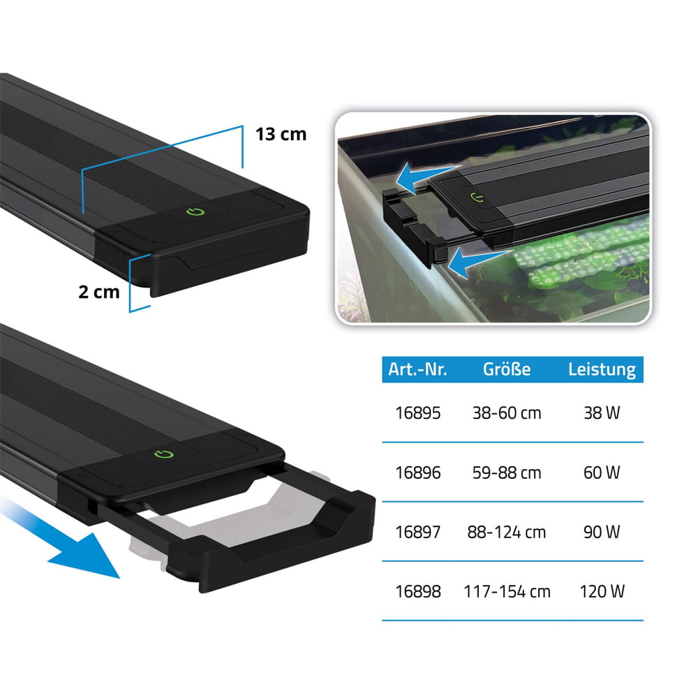 Fluval Plant Pro 4.0 LED 90W Bluetooth belka do akwarium 88,2-124,4cm
